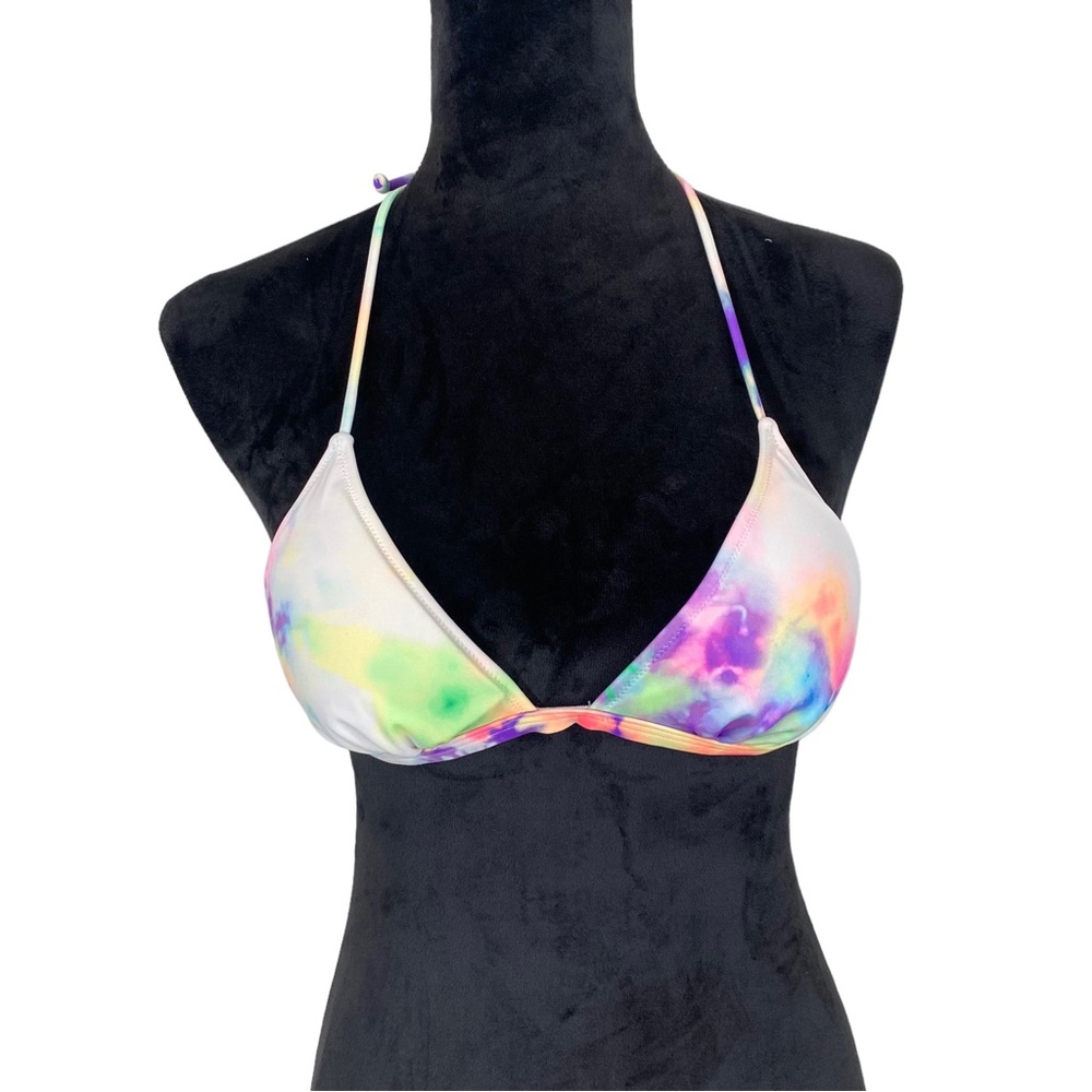 Victoria’s Secret PINK Tye Dye Triangle String Bikini Top